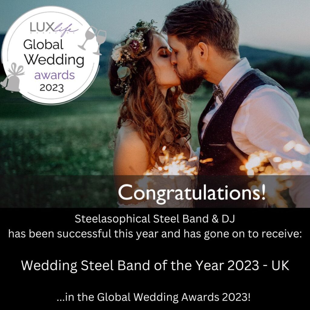 Wedding steel band of the year 2023 Steelasophical {location}